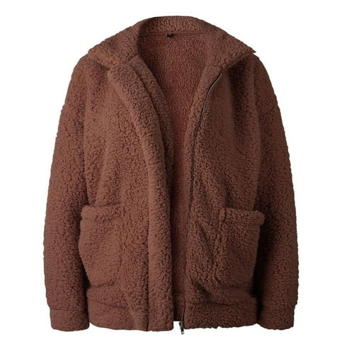 Elegant Faux Fur Coat for Women