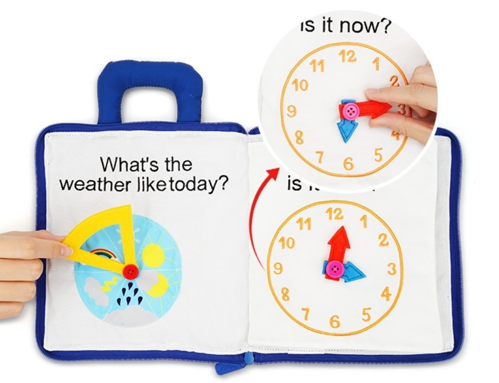 Soft Touch and Feel Activity Cloth Book