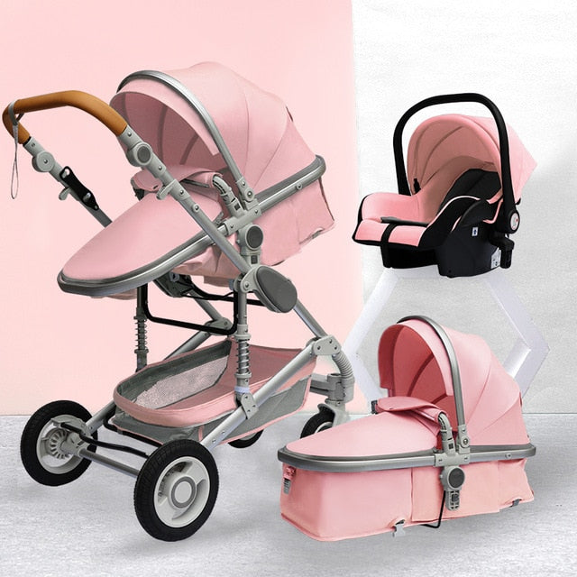 Luxurious 3 in 1 Folding Baby Stroller
