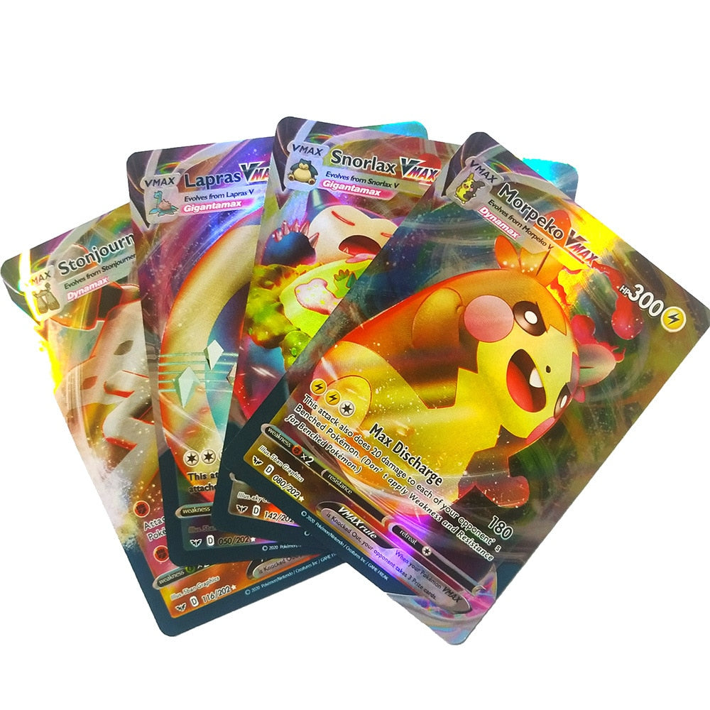 100Pcs/Box Mega Pokemons VMAX GX -EX Cards