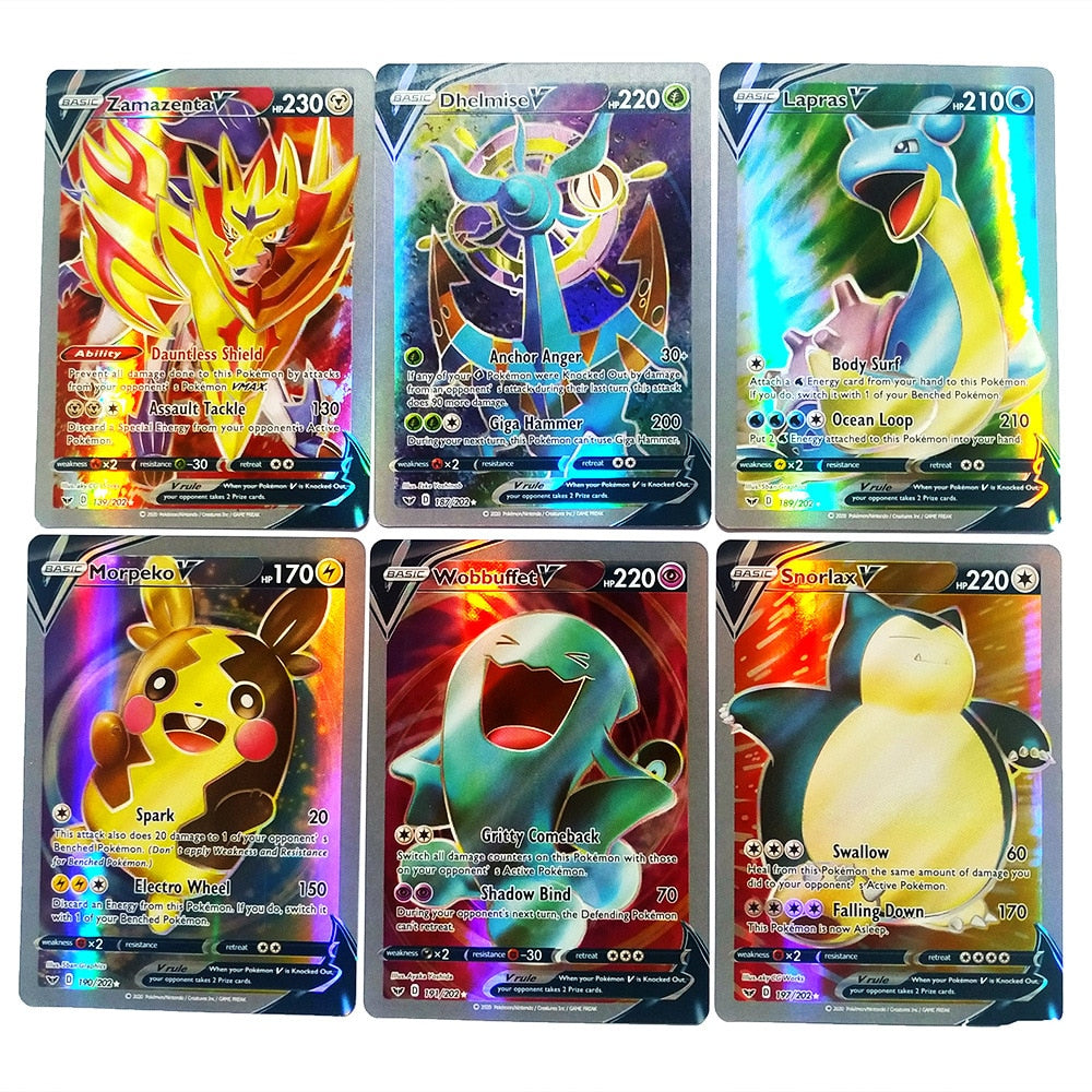 Cartes Pokémon, jeu de carte pokémon VMAX, GX, MEGA, carte brillante, –  YUNII STORE