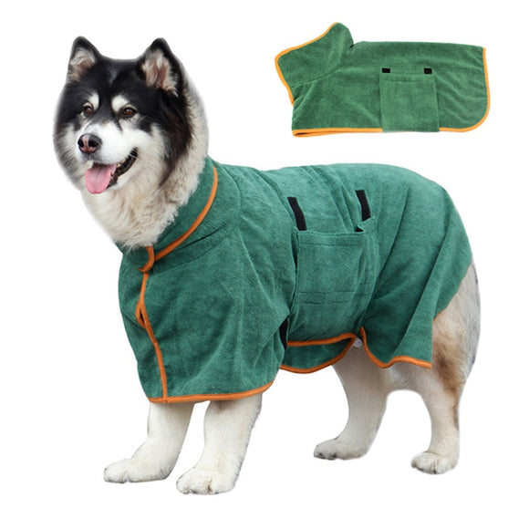 Adjustable Dog Bathrobe for Small /Medium /Large Dogs