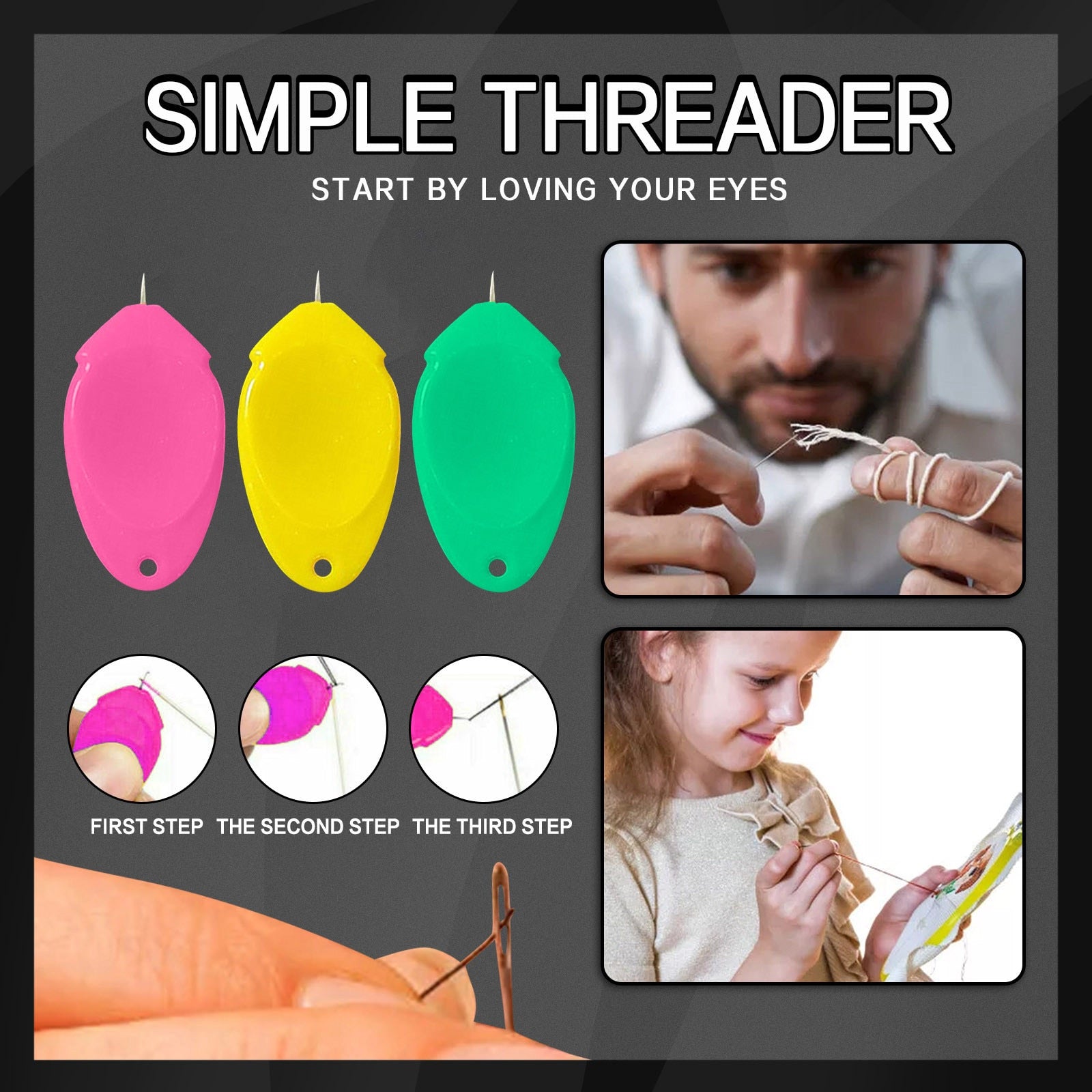 10PCS Needle Threader