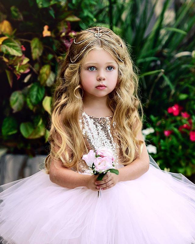 Fancy  Sequin Dress For Little Girls