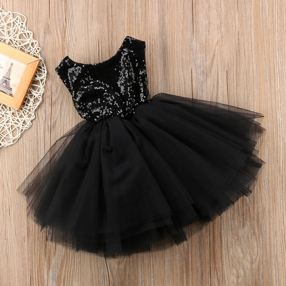 Fancy  Sequin Dress For Little Girls