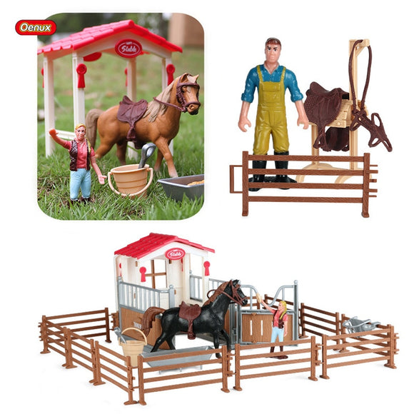 Horse Farm Stable Playset