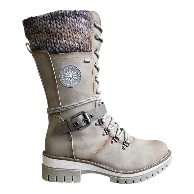 Duluth Trading Women's Slop Stopper Canvas Winter Lace Up Boots